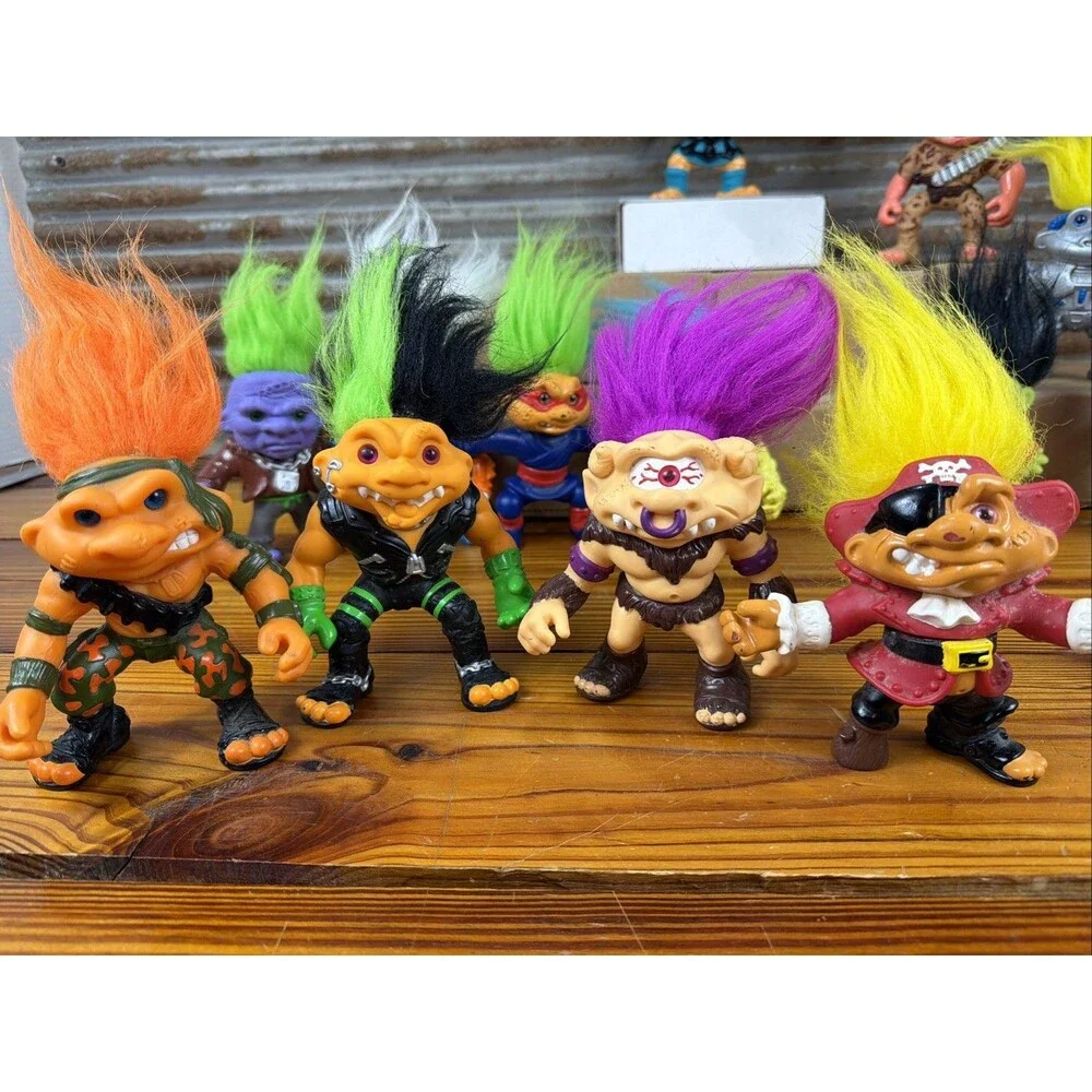 VTG 90s Hasbro Battle Trolls Lot of 13 Figures Very Rare/Read